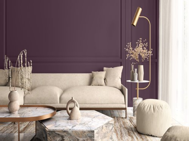 Glidden Purple Basil colors