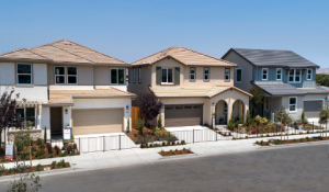 Mayfair at Westfield in Hollister community streetscape perks of presale home